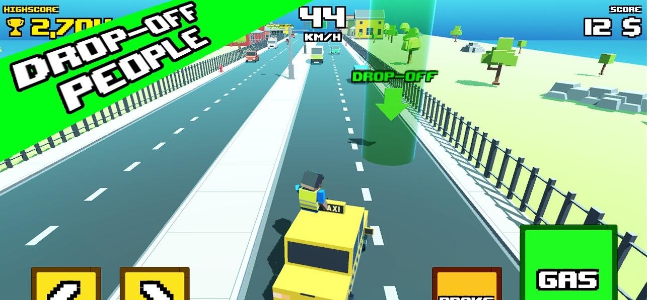 出租车疯狂之路游戏官方安卓版（Crazy Road Taxi Madness） v0.1