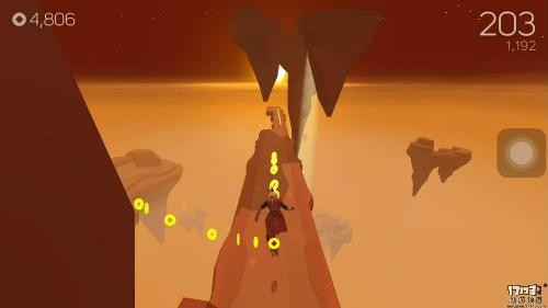 自动跑酷游戏《天空舞者》环境效果特别出彩,值得一试
