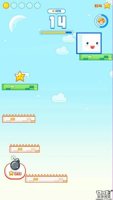 萌系手游《方块下落》看似简单单调的玩法,却十分有意思