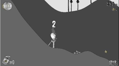 贱萌的暴漫元素游戏《呆瓜落崖记》具有简单易懂的操作