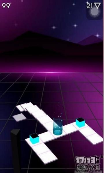 科技感的跑酷类游戏《地平线》考验玩家反应的时候到了