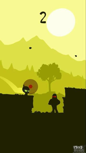 @游戏玩家:竖版的跑酷游戏《突破忍者》赶快来不断地前进、修炼