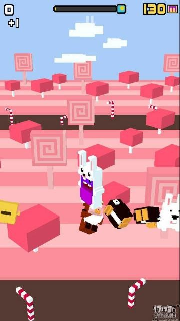 弹跳游戏《萌宝连击2》画面十分萌蠢，各种可爱小动物到处蹦