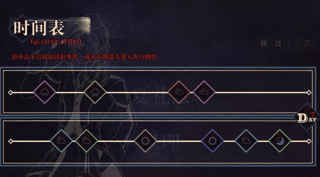 《晚钟》是一个非常规的AVG游戏，其中之一在于它取消了“我”的存在