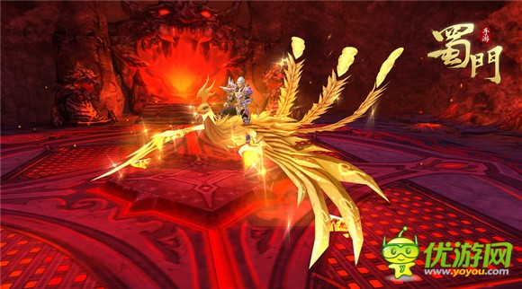 《蜀门手游》神兽坐骑神行鸟跨越战场，威震江湖