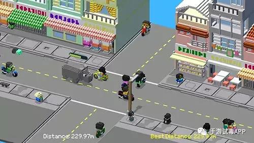 3D像素风的街机风游戏《Go Go Fast》