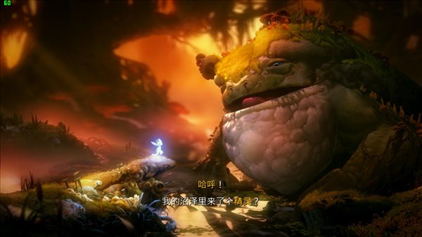 游戏《奥日与黑暗森林》呈现出一种十分治愈的气息