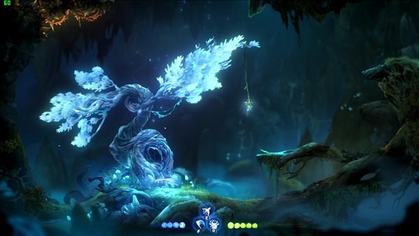 游戏《奥日与黑暗森林》呈现出一种十分治愈的气息