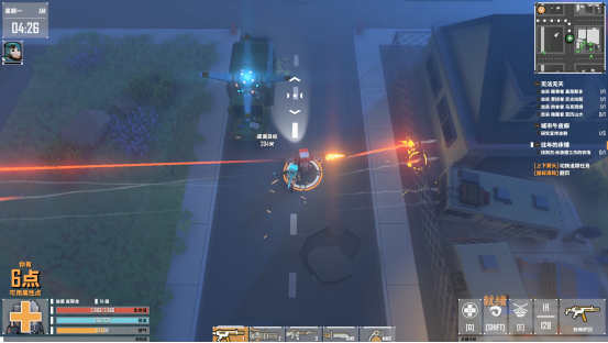 俯视射击游戏《基因特工》在战斗方面做得是十分出色