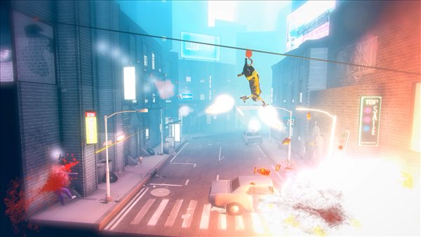 动作射击游戏《我的朋友佩德罗》让人对其叹为观止画面