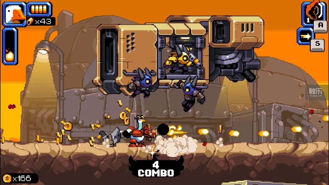 Blastmode开发的《暴走大鹅》大量敌人让游戏更有新鲜感