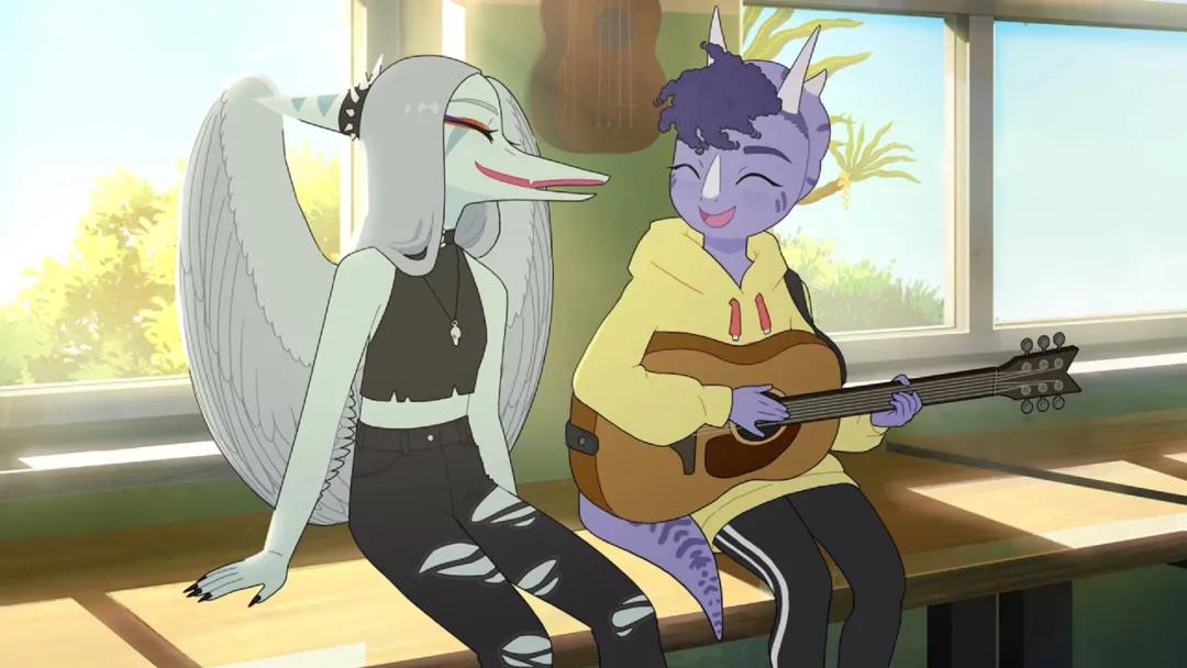 《再见火山高校》从角色造型到场景设置，看起来都非常酷