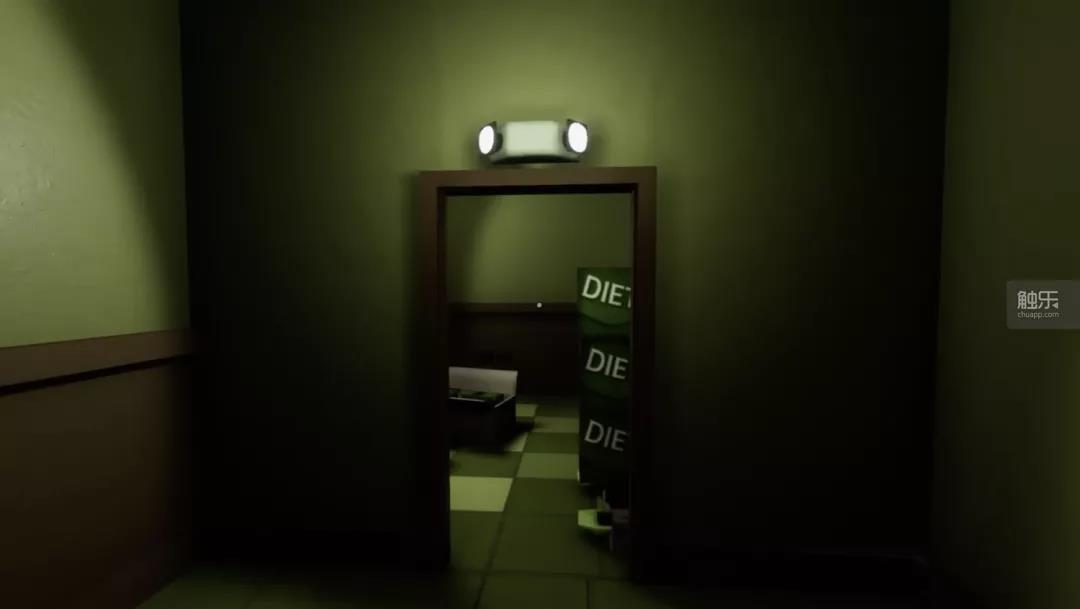 《Superliminal》游戏中许多早期关卡是“按下按钮打开门”模式