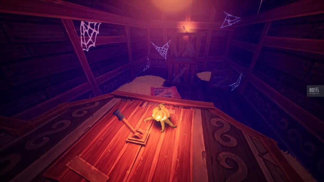 《南瓜杰克》有更多的场景互动，像过山车式矿车体验就相当有趣