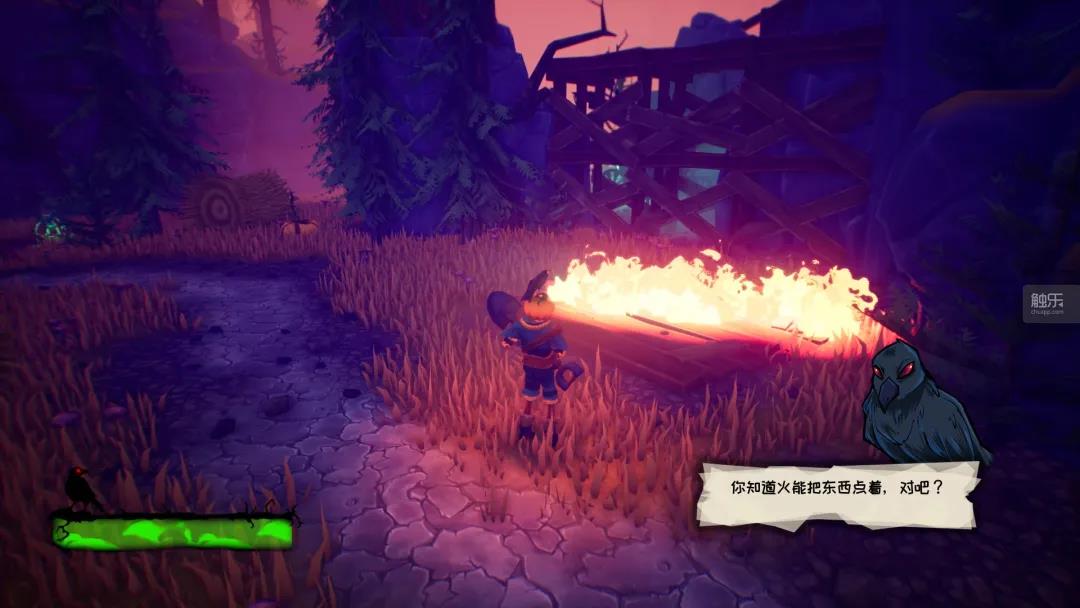 《南瓜杰克》有更多的场景互动，像过山车式矿车体验就相当有趣