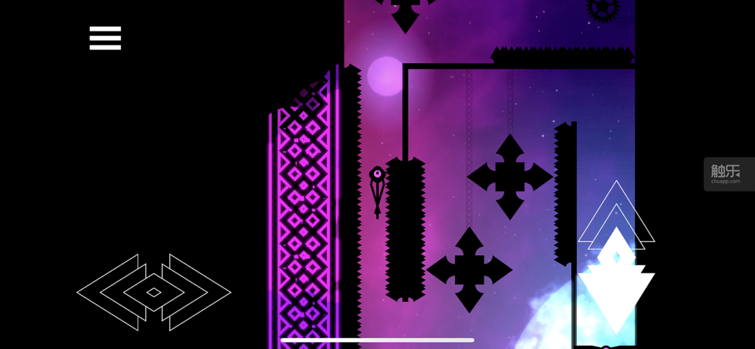 《iota.》中必须为每次弹跳找到正确位置，稍快或稍慢都可能失败