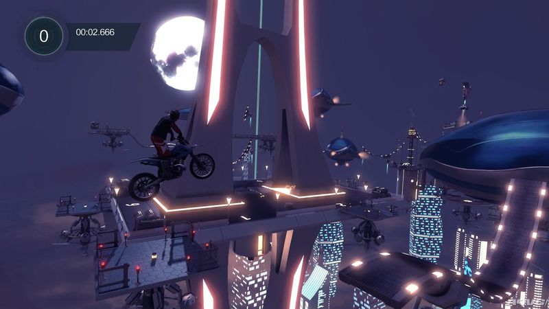 摩托特技游戏《特技摩托：聚变》刺激的摩托特技表演