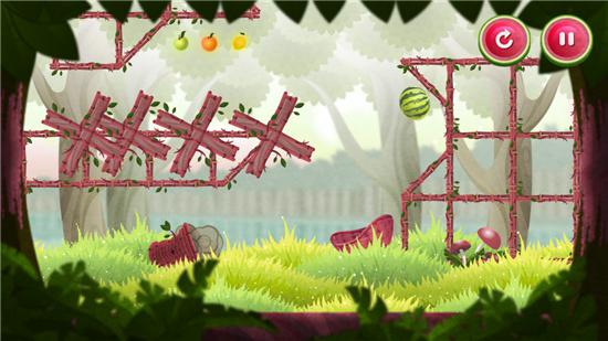 物理游戏《甜瓜大炮》有着益智性颇高的物理要素