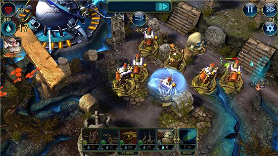 3D塔防游戏《捍卫者》将塔防和卡牌玩法相融合