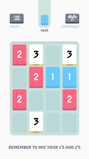数学解谜游戏《Threes!》新奇的规则玩法在不起眼的外表下带来惊喜
