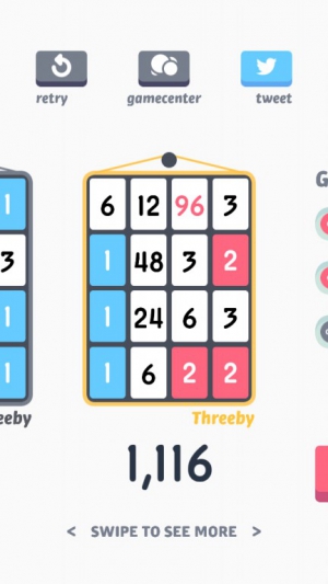 数学解谜游戏《Threes!》新奇的规则玩法在不起眼的外表下带来惊喜