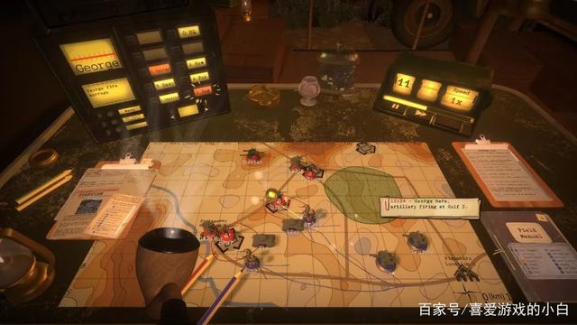 策略游戏《广播将军》从少量信息中判断,用广播形式指挥队伍