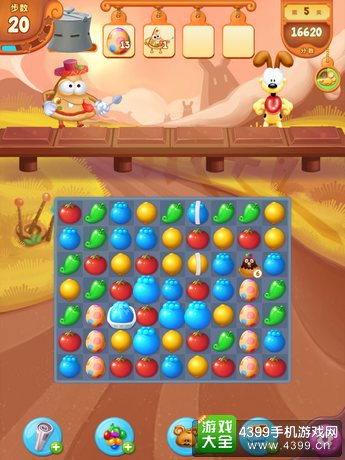  《加菲猫爱消除》收集元素和消除结合恰到好处