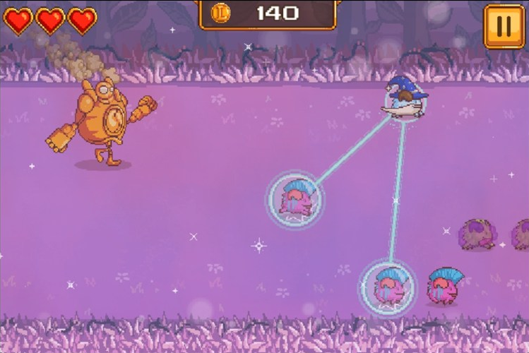 《魄罗快跑》轻松愉快的横版街机风，难度稍高