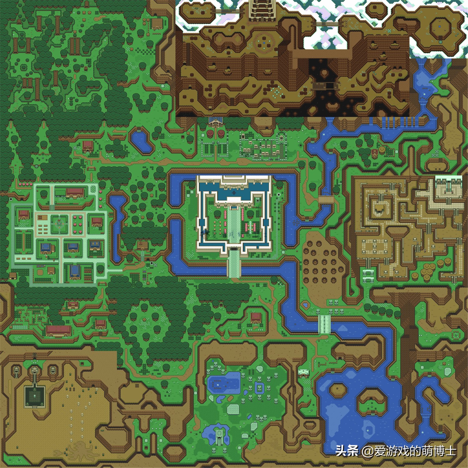 游戏的“世界地图”是以前老玩家最喜欢看的攻略