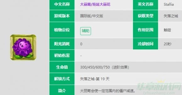 植物大战僵尸2大丽菊技能效果介绍