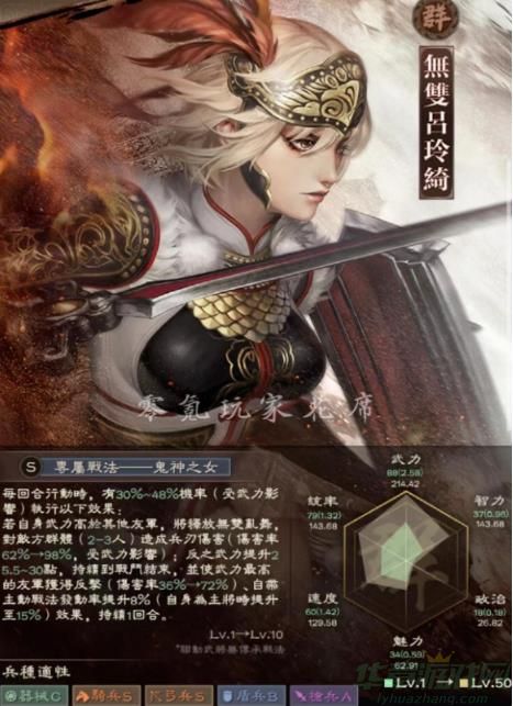 三国志战略版无双吕玲绮强度介绍