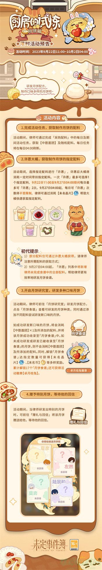 未定事件簿厨房的试炼玩法介绍