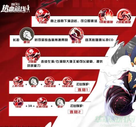 航海王热血航线四挡路飞连招玩法一览