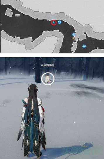 崩坏星穹铁道冰原熊幼崽位置一览